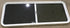 Used White Radius Opening Window : 60" W x 21 1/2" H x 2" D