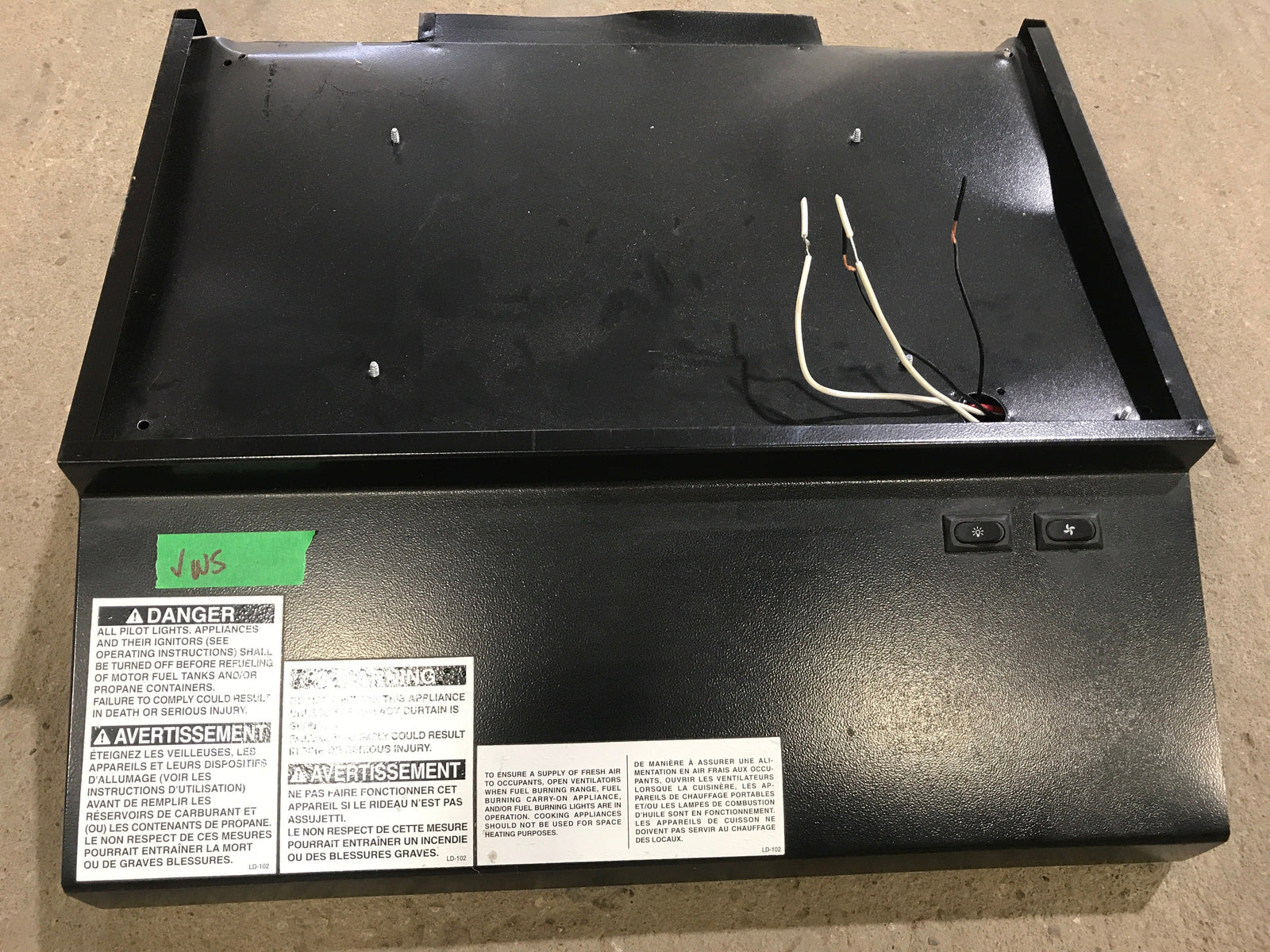 Used Ventline RV Range Hood Fan CC0431-09