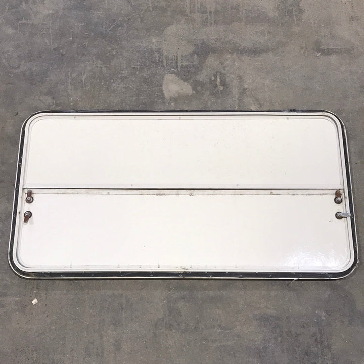 Used Radius Corner Cargo Door 47 3/4" W x 24 3/4" H x 1/2" D - Young Farts RV Parts