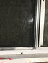 Used Slanted White Radius Opening Window : 37" W x 18 3/4" H x 1 7/8" D