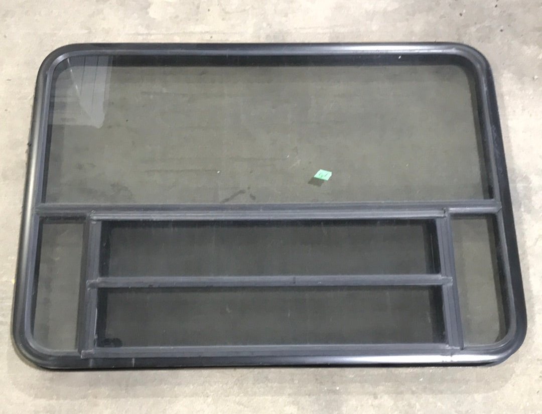 Used Black Radius Opening Window : 47 1/2" W x 34 1/2" H x 2" D