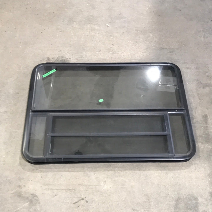 Used Black Radius Emergency Opening Window : 47 1/2" W x 34 1/2" H x 2" D