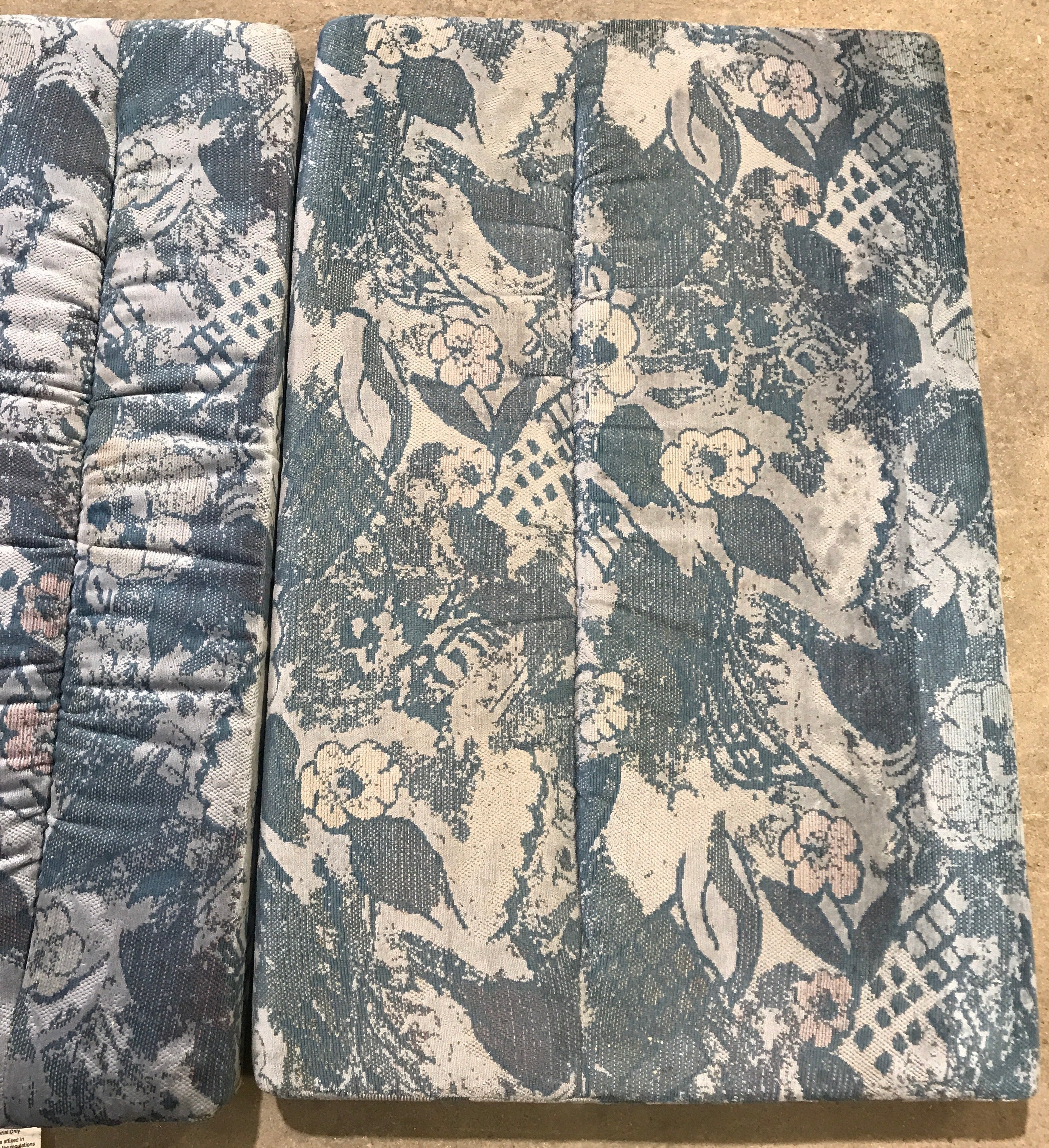 Used Dinette Cushion Set- 4 piece - 2 @ 38" x 24" x 4" D, 2 @ 38" x 13" x 4" D