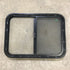 Used Black Radius Opening Window : 29.5" X 21.5" X 1.875" - Young Farts RV Parts