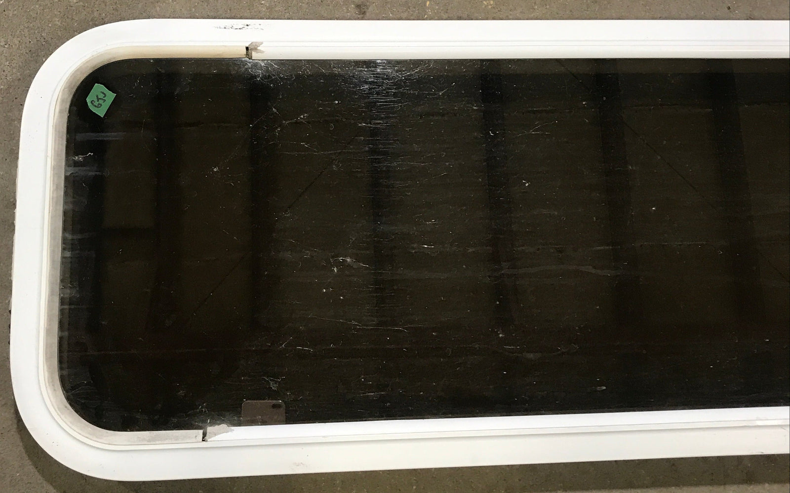 Used White Radius Non Opening Window : 45 1/2
