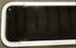Used White Radius Non Opening Window : 45 1/2" W x 15 1/2" H x 1 7/8" D