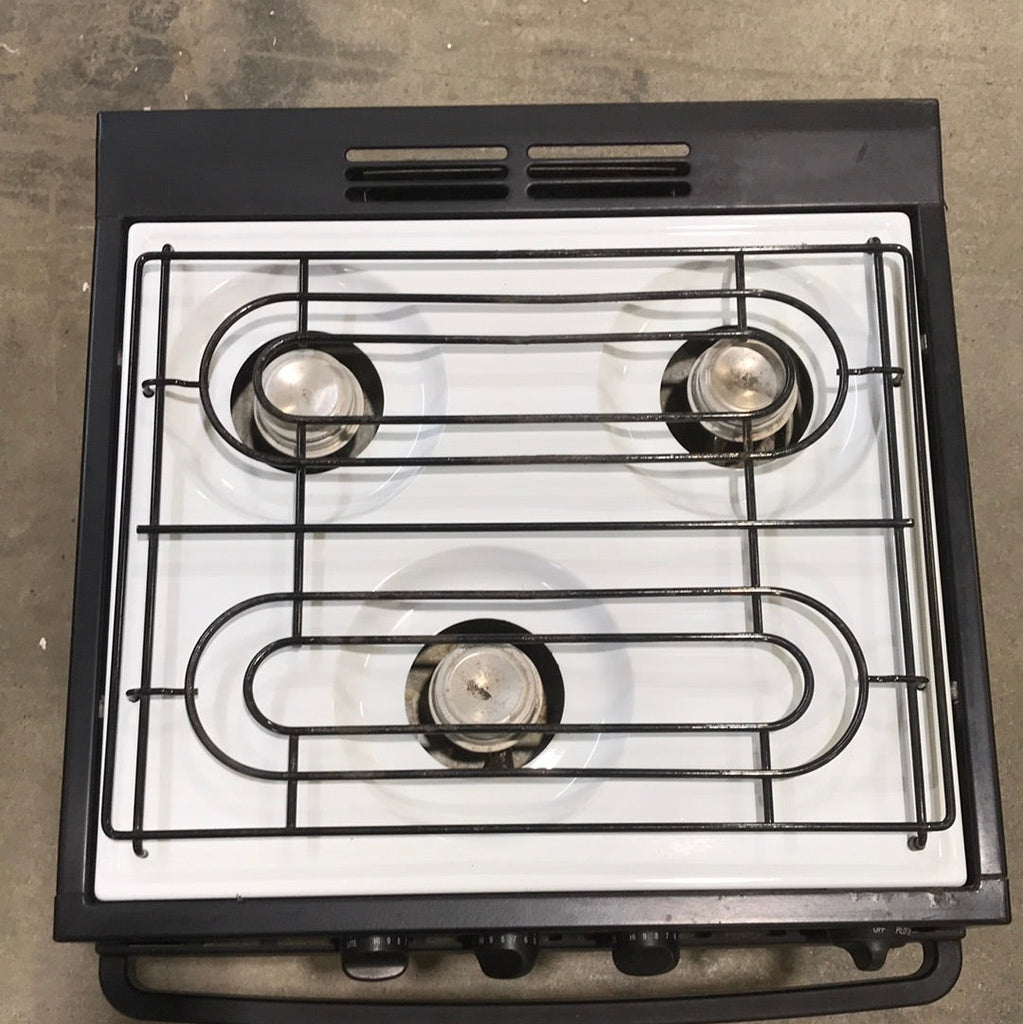 Used Atwood / Wedgewood range stove 3-burner R-W1730W1