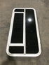 Used White Radius Opening Window : 45 1/2" W x 21 1/4" H x 2" D - Young Farts RV Parts