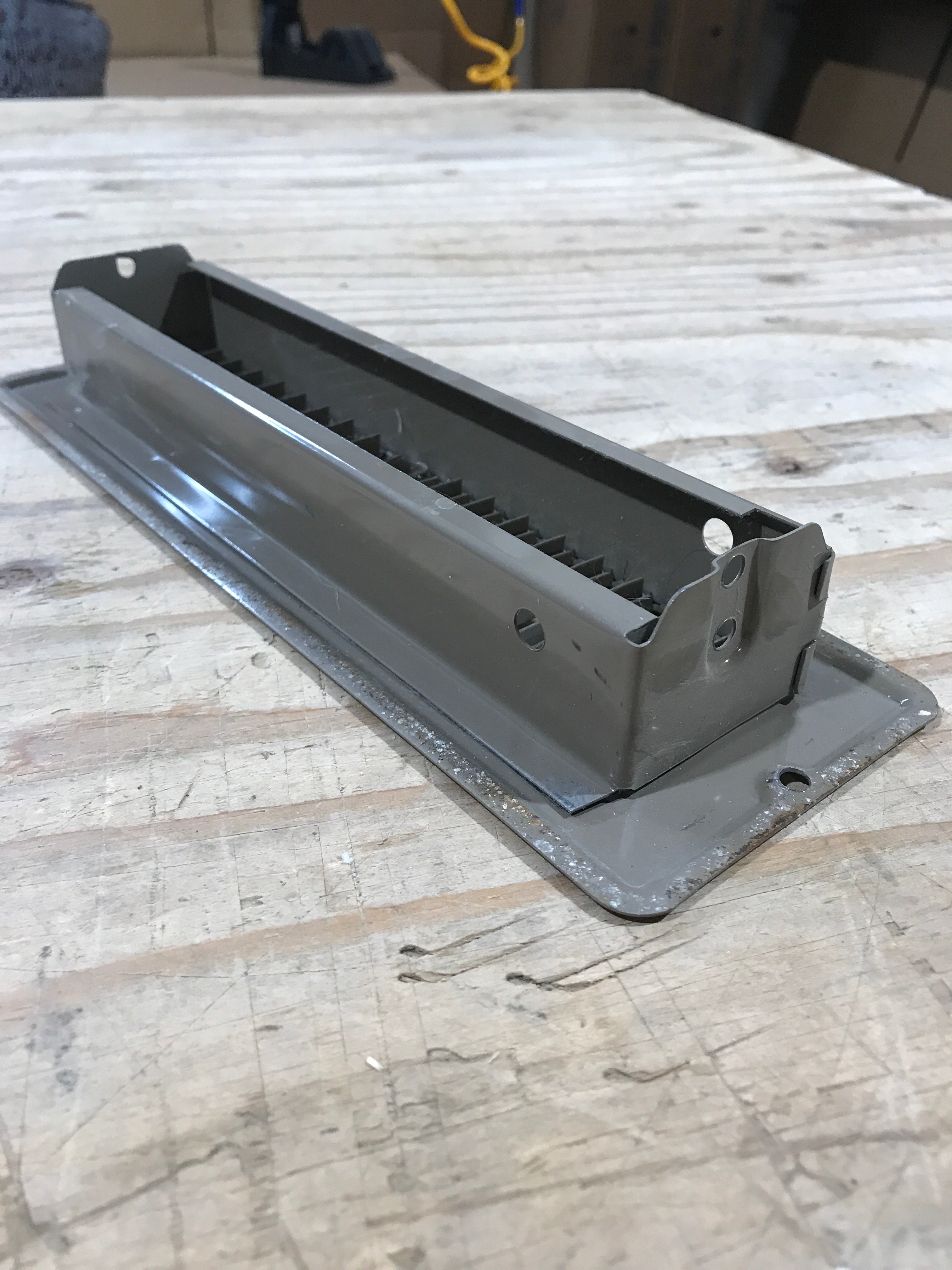 Used Beige Floor Register - Metal