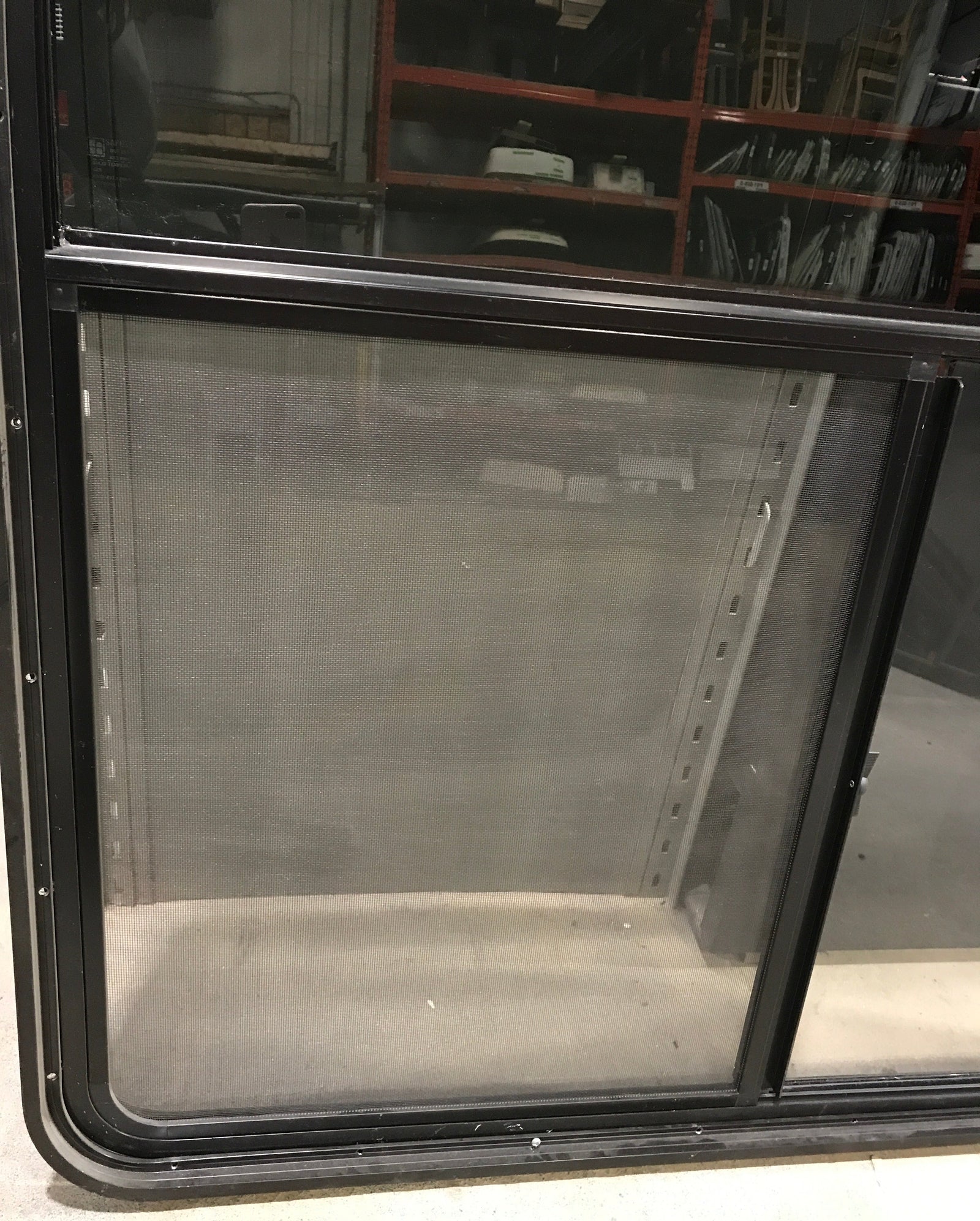 Used Black Radius Opening Window : 47 1/2