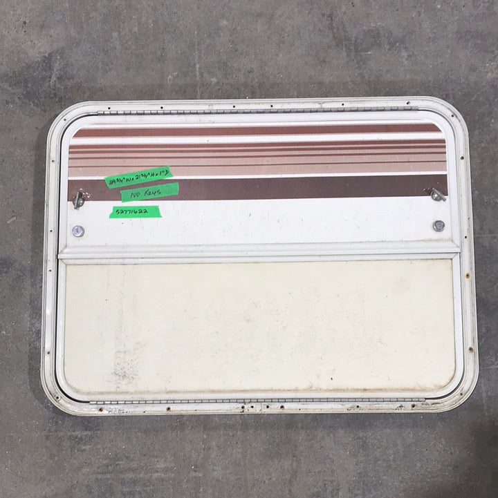 Used Radius Cornered Cargo Door 29 3/4" W x 21 3/4" H X 1" D - Young Farts RV Parts