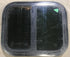 Used Black Radius Opening Window : 17 1/2" W x 14 1/2" H x 1 7/8" D