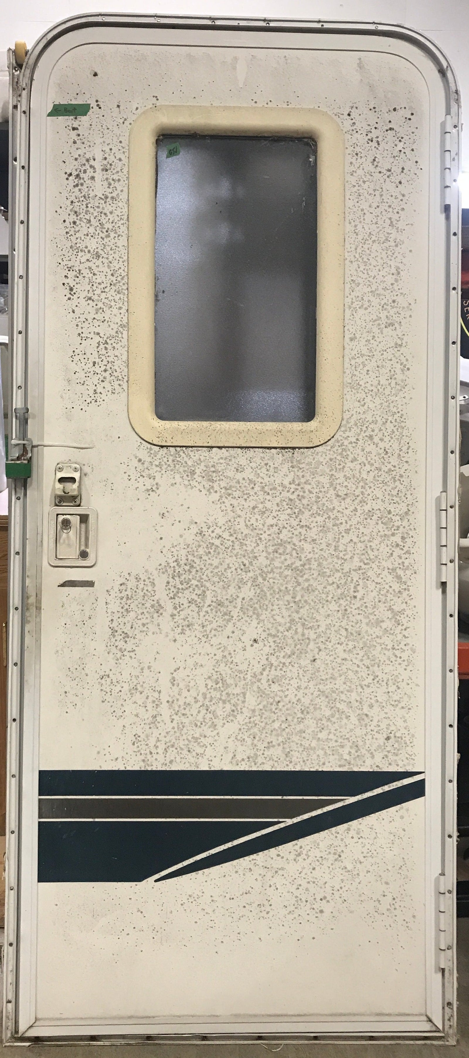 Used RV Radius Corner Entry Door 29 1/2