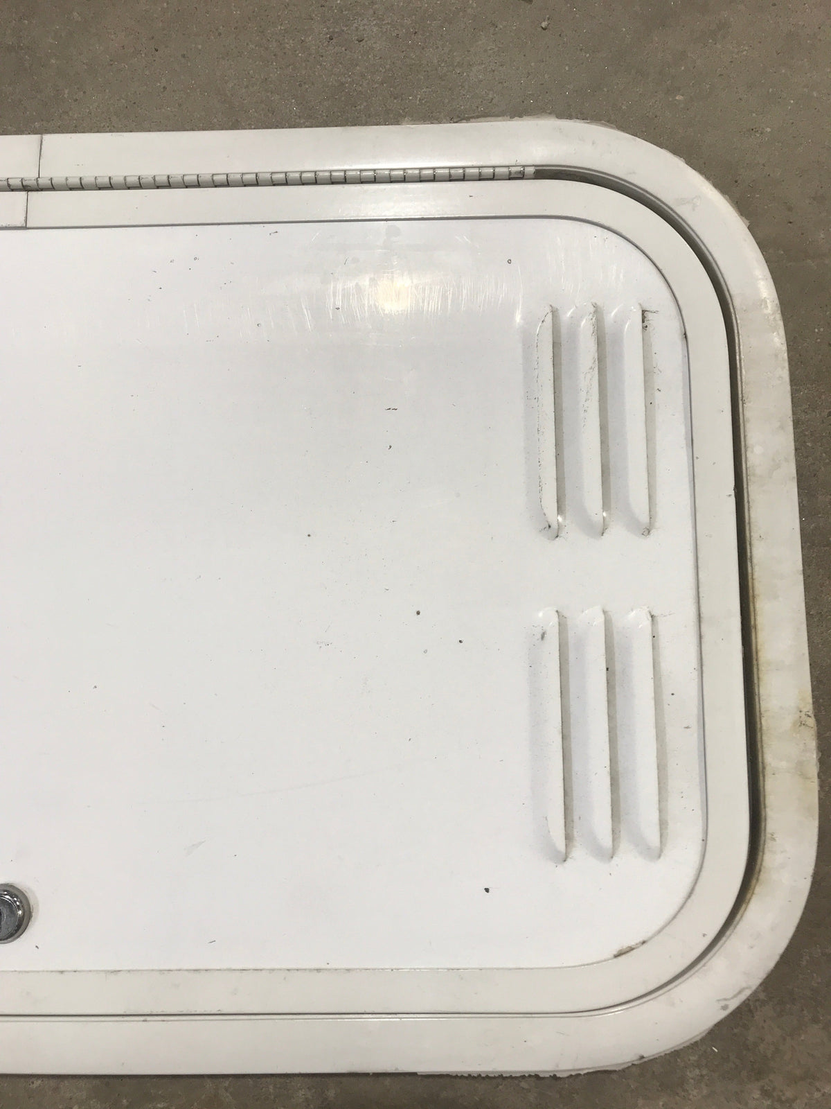 Used Radius Cornered Propane / Battery Cargo Door 13 3/4