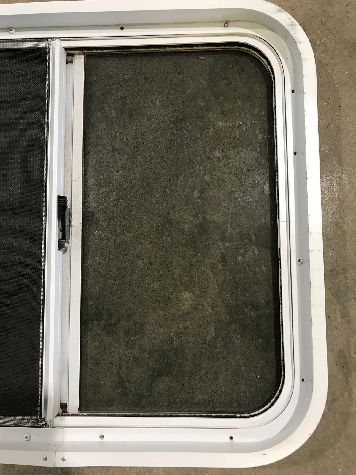 Used White Radius Opening Window : 24 1/4