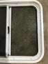 Used White Radius Opening Window : 24 1/4" W x 21 1/2" H x 2" D