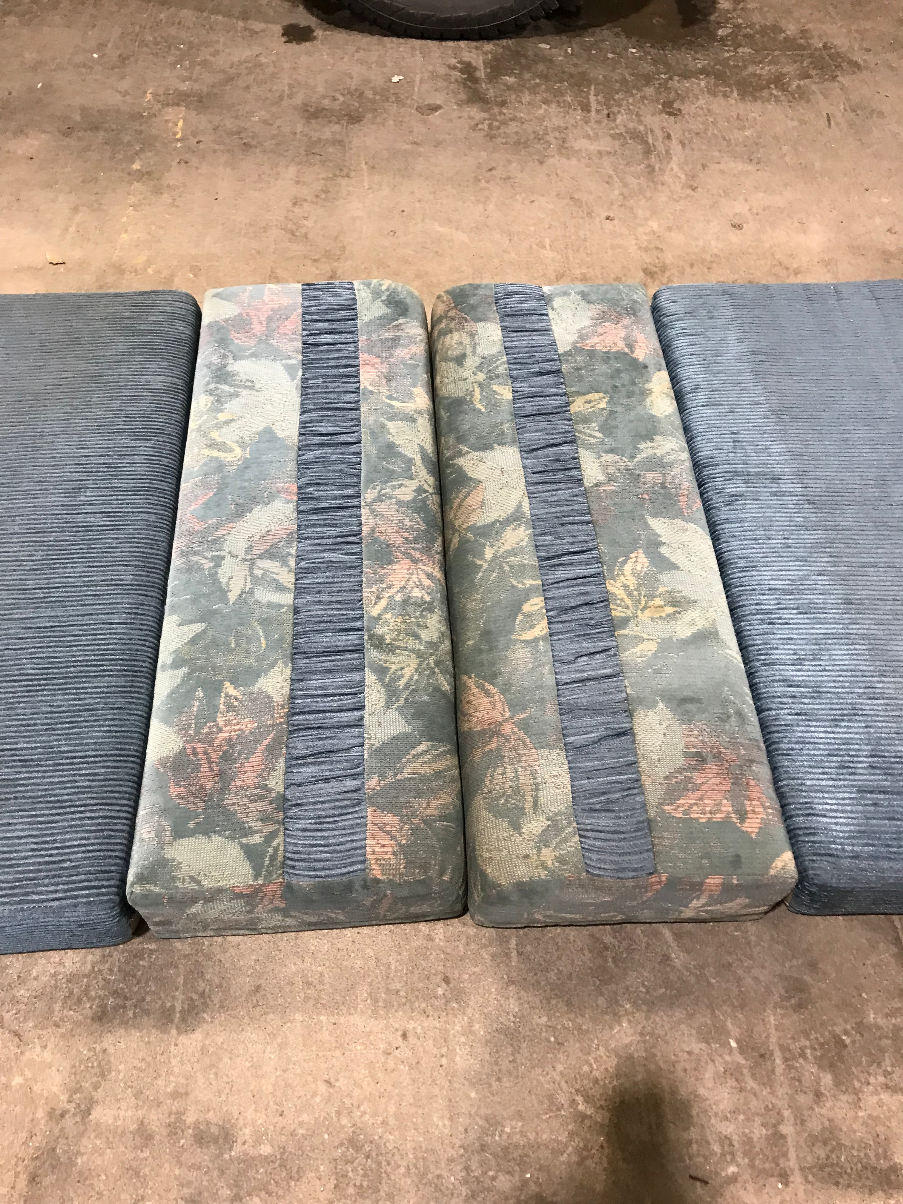 Used Dinette Cushion Set- 4 piece - 2 @ 40" X 23" X 4" D, 2 @ 40" X 13" X 4" D