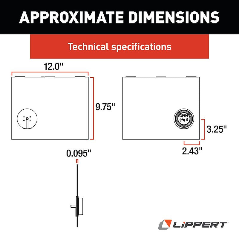 Lippert 239061 Clear Screen Door Slide Panel W/Handle