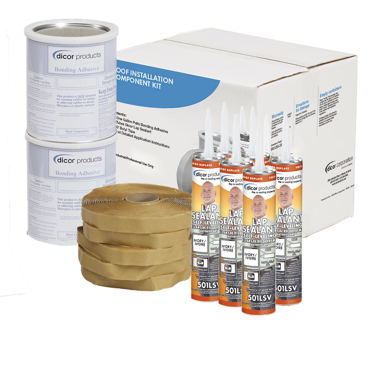 Dicor 401CK-V Roof Installation Kit - Ivory - Young Farts RV Parts