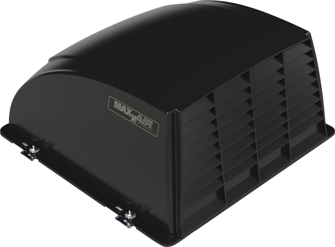 MaxxAir 1+ Roof Vent Cover Vented Black - 00-933052 - Young Farts RV Parts