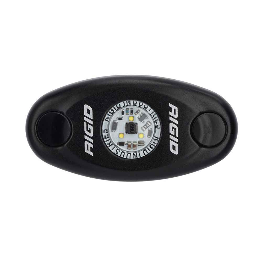 A - Series Black High Power LED Light Single - Cool White - Young Farts RV Parts