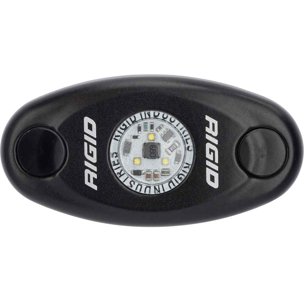 A - Series Black Low Power LED Light - Single - Cool White - Young Farts RV Parts