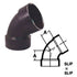 ABS 60Deg Ell - 3 In - Young Farts RV Parts