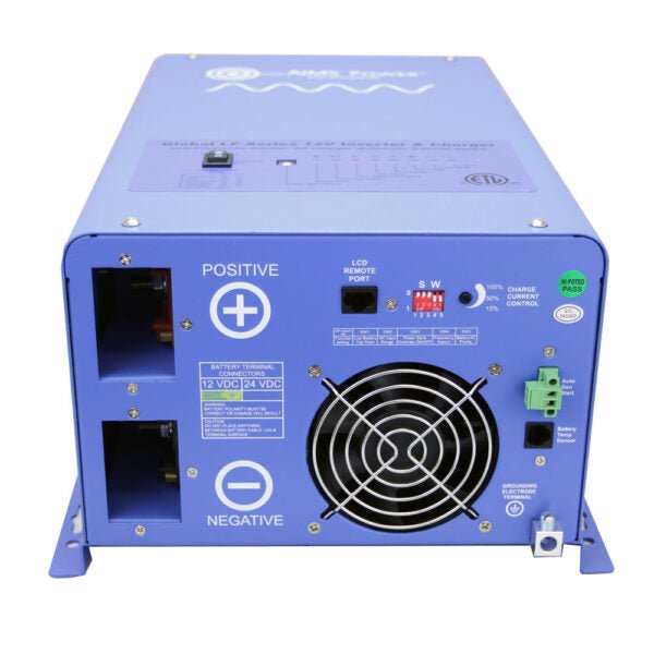 Aims Power PICOGLF15W12V120V Global LF Series Power Inverter/ Battery Charger - 1500 Watt Continuous - Young Farts RV Parts
