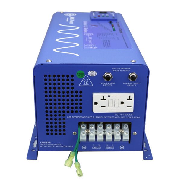 Aims Power PICOGLF30W12V120VR Global LF Series Power Inverter/ Battery Charger - 3000 Watt Continuous - Young Farts RV Parts