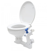 Load image into Gallery viewer, Albin 07 - 01 - 002 Marine Series Toilet, White Porcelain/White Thermoplastic Softclose Seat - Young Farts RV Parts