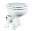 Albin 07 - 02 - 004 Marine Series Toilet, White Porcelain/White Wooden Seat - Young Farts RV Parts