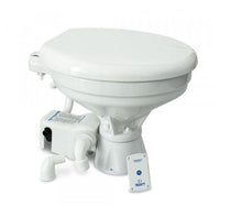 Load image into Gallery viewer, Albin 07 - 02 - 006 Marine Series Toilet, White Porcelain/White Thermoplastic Slow - Close Seat - Young Farts RV Parts