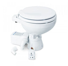 Load image into Gallery viewer, Albin 07 - 03 - 010 Marine Series Toilet, White Porcelain/White Wooden Seat - Young Farts RV Parts