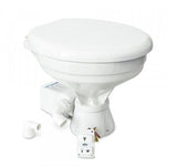 Albin 07-03-012 Marine Series Toilet, White Porcelain/White Thermoplastic Softclose Seat