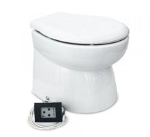 Load image into Gallery viewer, Albin 07 - 04 - 016 Marine Series Toilet, White Porcelain/White Wood Luxury Premium Softclose Seat - Young Farts RV Parts