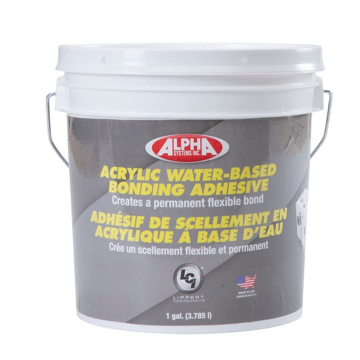 Alpha Systems 2020002238 - 8011 Acrylic Waterbase Adhesive - 1 Gallon - Young Farts RV Parts