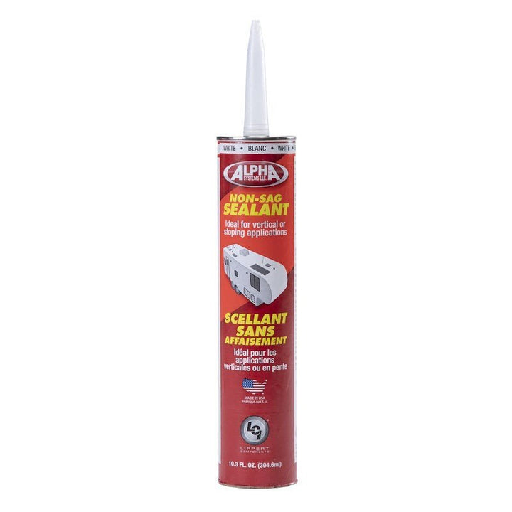 Alpha Systems 862157 Non - Sag Sealant 1010 - Low VOC - White - 10.3 oz - Young Farts RV Parts