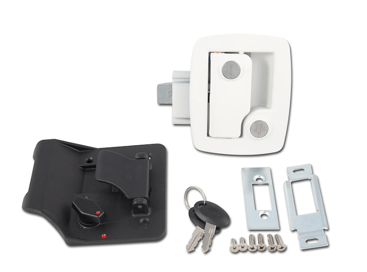 AP Products 013 - 534 Entry Door Lock, White - Young Farts RV Parts