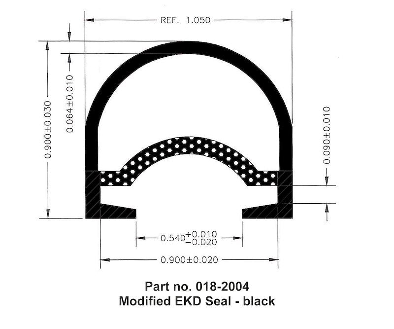 AP Products 018 - 2004 Modified EKD Seal - Black - 1