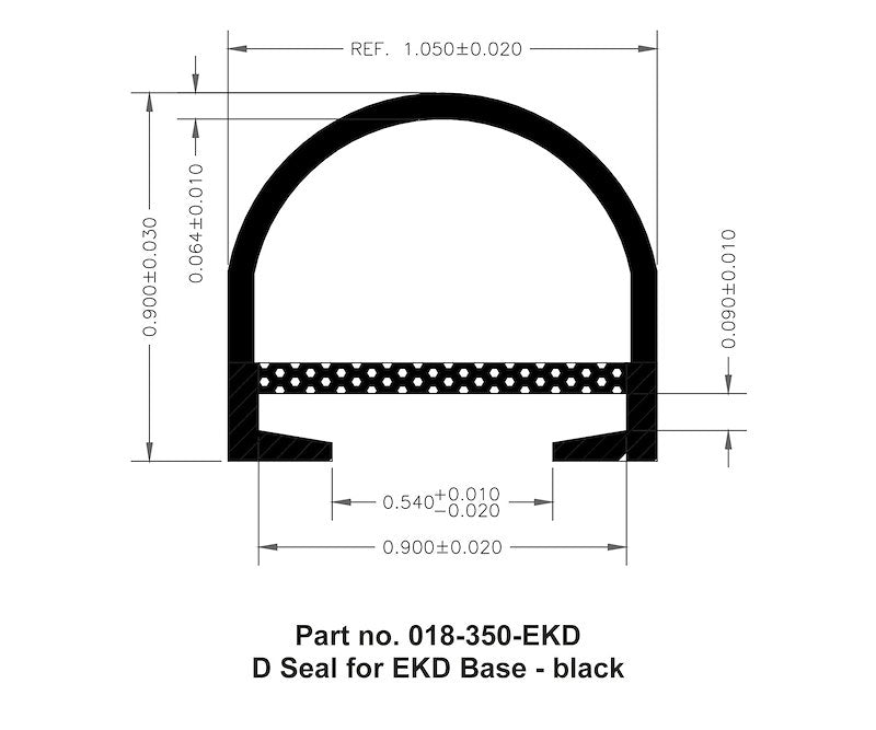 AP Products 018 - 350 - EKD D Seal For EKD Base Black - 1