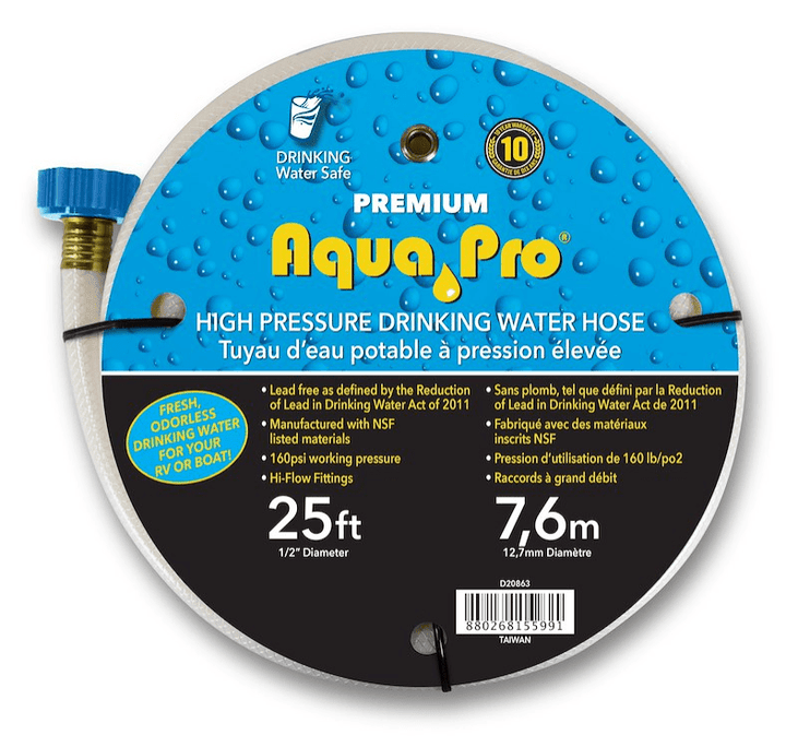 Aqua Pro Fresh Water Hose 1/2"x25' - Young Farts RV Parts