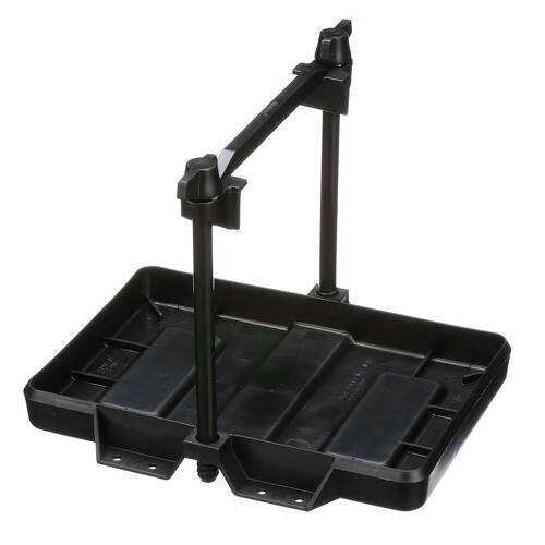 Attwood Marine Battery Tray - Low - Profile - Non Corrosive - Black Plastic - 9090 - 5 - Young Farts RV Parts