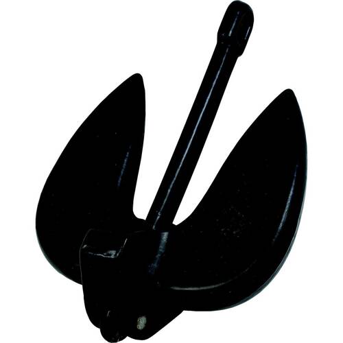 Attwood Marine Boat Anchor - Navy Style; 20 Pound; PVC Coated; Black; Cast Iron - 9935B1 - Young Farts RV Parts