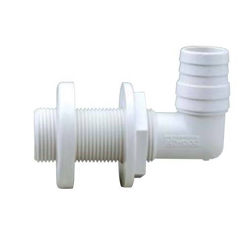 Attwood Marine Boat Scupper - 90° Thru - Hull Connector - For 1 - 1/8