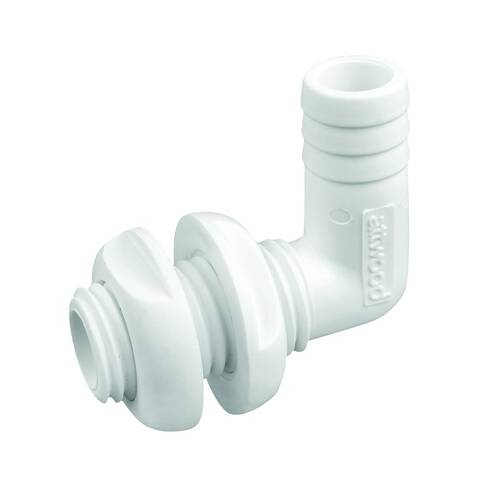 Attwood Marine Boat Scupper - 90° Thru - Hull Connector - For 3/4
