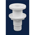 Attwood Marine Boat Scupper - Thru - Hull Connector - Fits 1 - 1/8" - 1 - 1/4" Hose - White; Single - 3874 - 1 - Young Farts RV Parts
