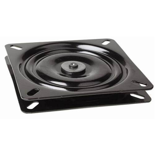 Attwood Marine Boat Seat Mount - Swivel Only - 0 Degree Tilt - Black Powder Coated; 6 - 1/4