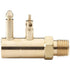 Attwood Marine Fuel Line Fitting Connector - 1/4" Male NPT - Chrome Plated - Brass - 8883 - 6 - Young Farts RV Parts