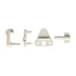 Attwood Marine Pontoon Boat Gate Latch - With Mounting Hardware - White; Single - 11404 - 6 - Young Farts RV Parts
