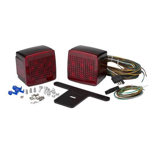 Attwood Marine Trailer Light Kit - Stop/ Turn/ Tail - LED - Rectangular - Trailers Under 80